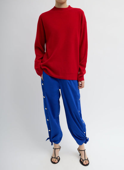 Tibi Nylon Snap Pull On Jogger