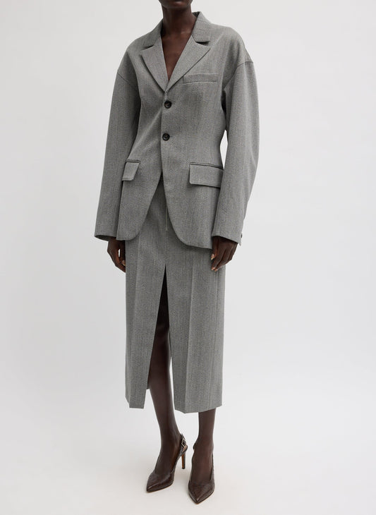 Tibi Structured Wool Sculpted Blazer