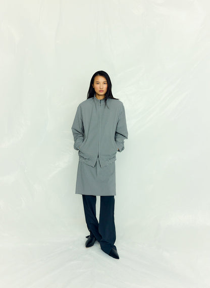 Tibi Tech Gingham Track Jacket