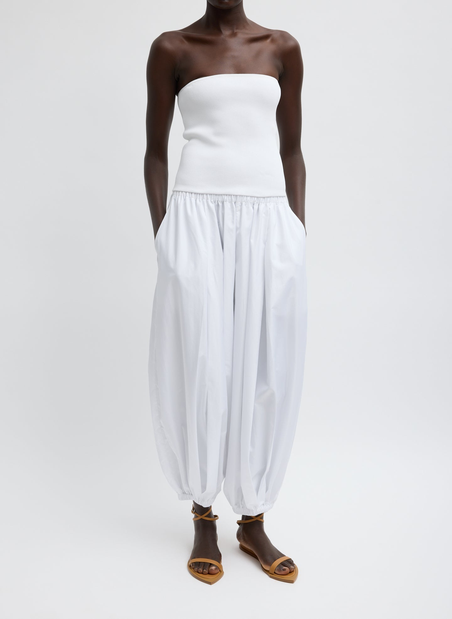 Tibi Ribbed Sweater Tube Top