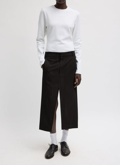 Tibi Viscose Suiting Midi Trouser Skirt