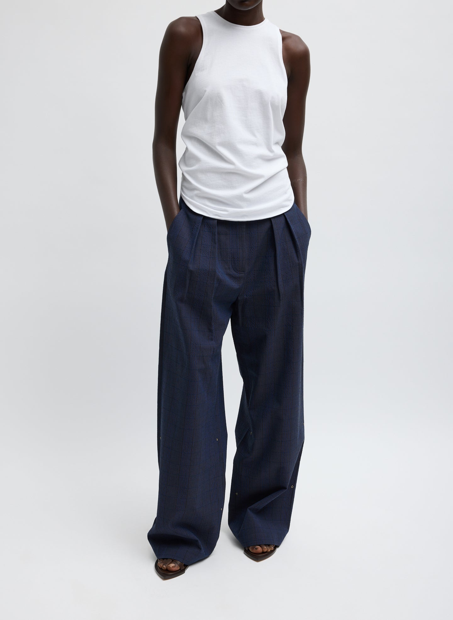 Tibi Menswear Crepon Stella Full Length Pant
