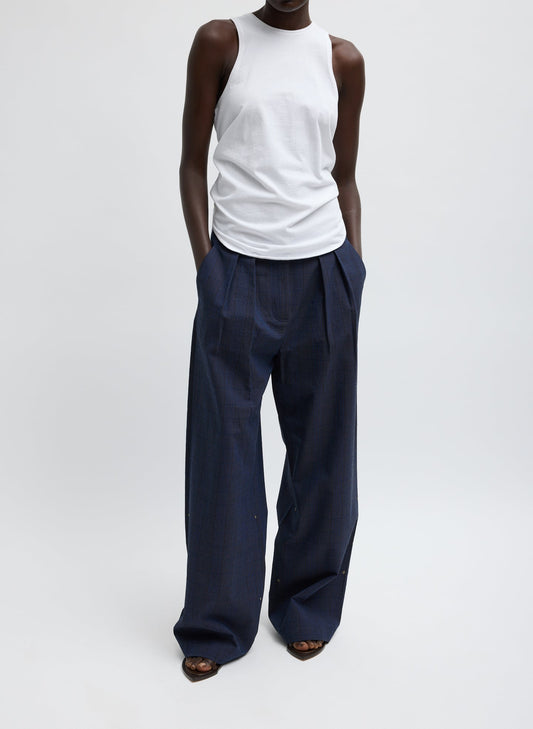 Tibi Menswear Crepon Stella Full Length Pant