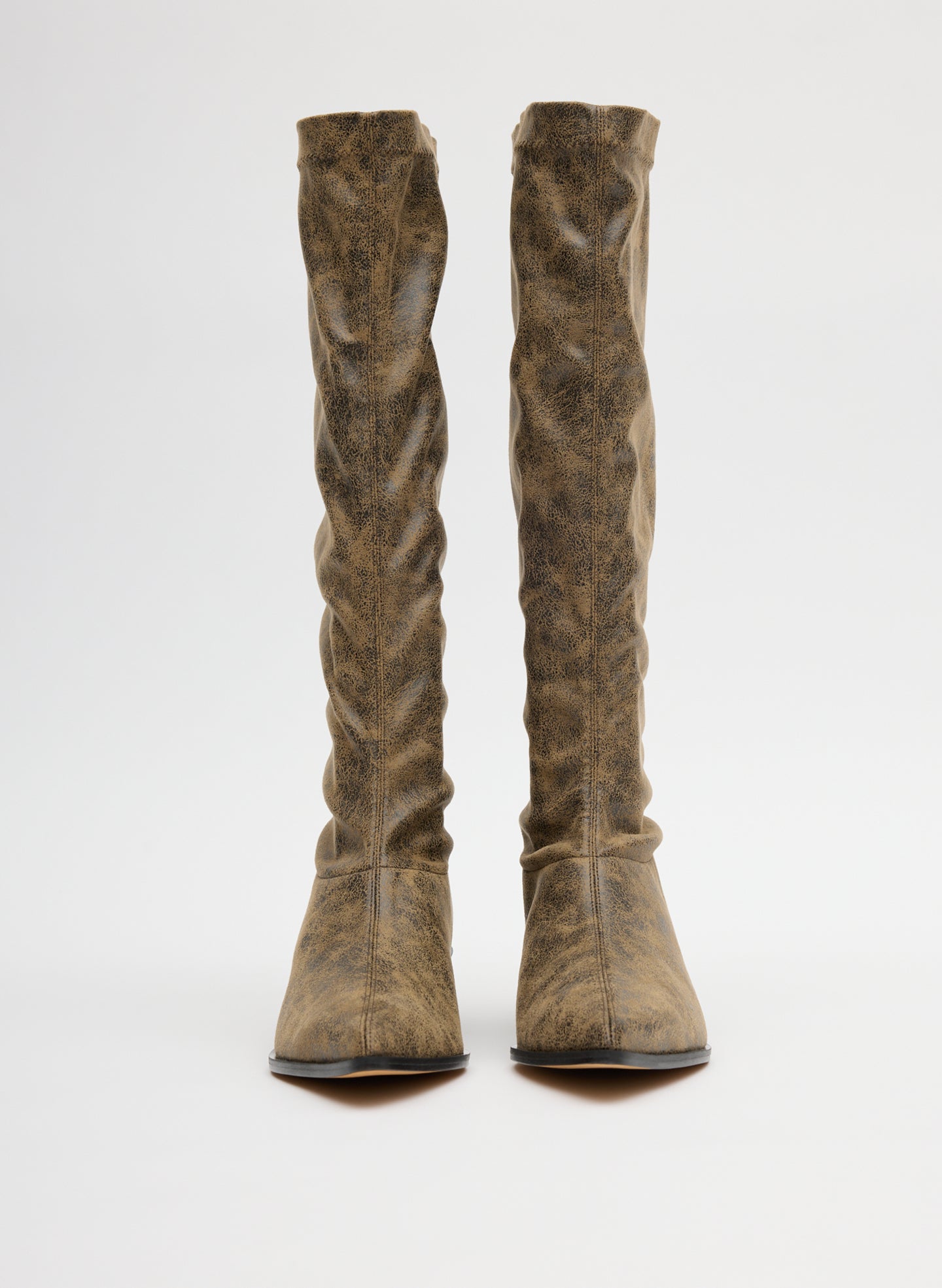 Tibi Distressed Bronson Boot - Regular Calf