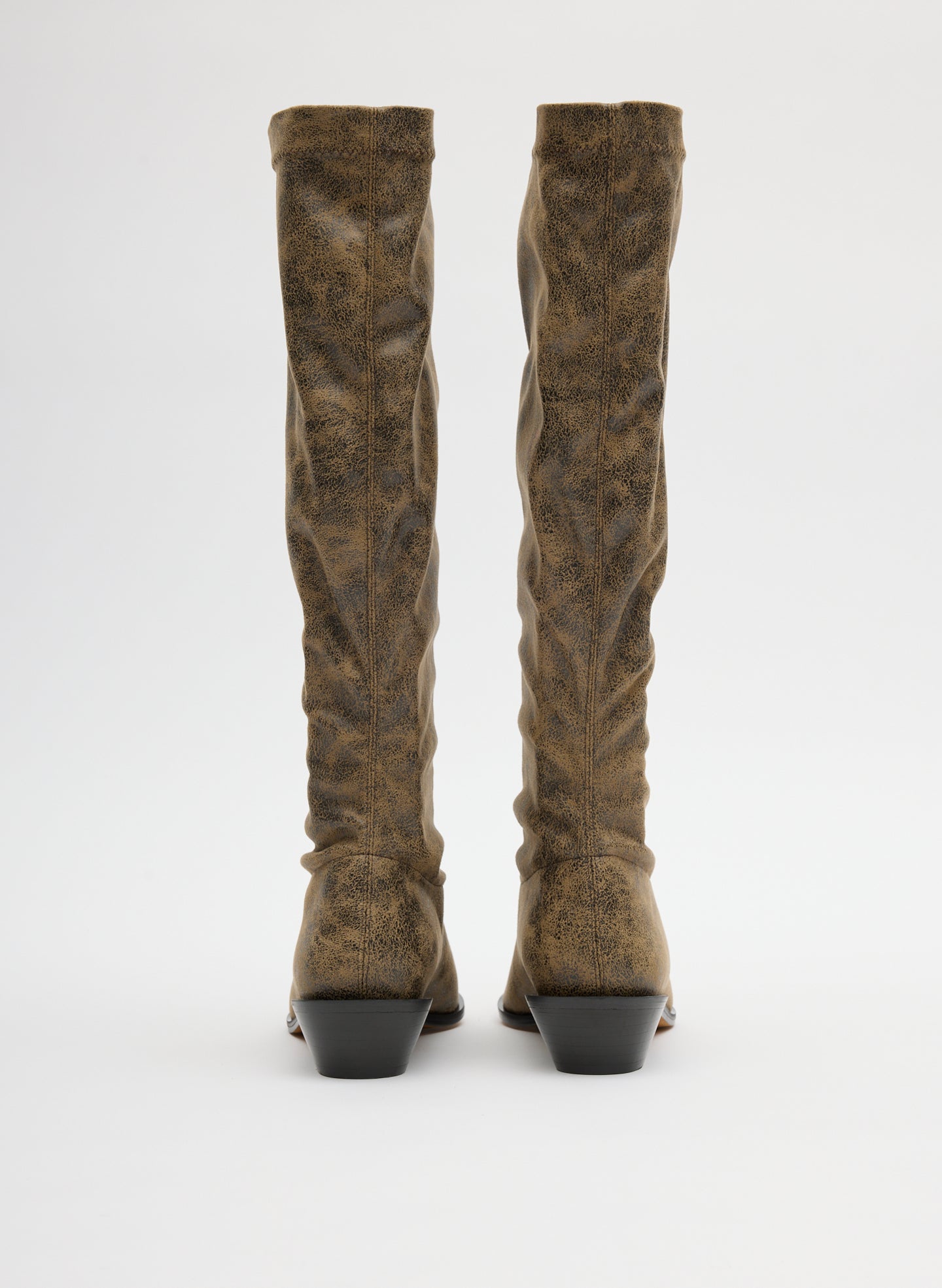 Tibi Distressed Bronson Boot - Regular Calf