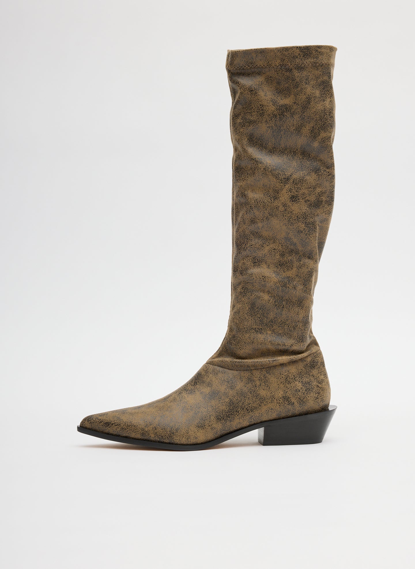 Tibi Distressed Bronson Boot - Narrow Calf
