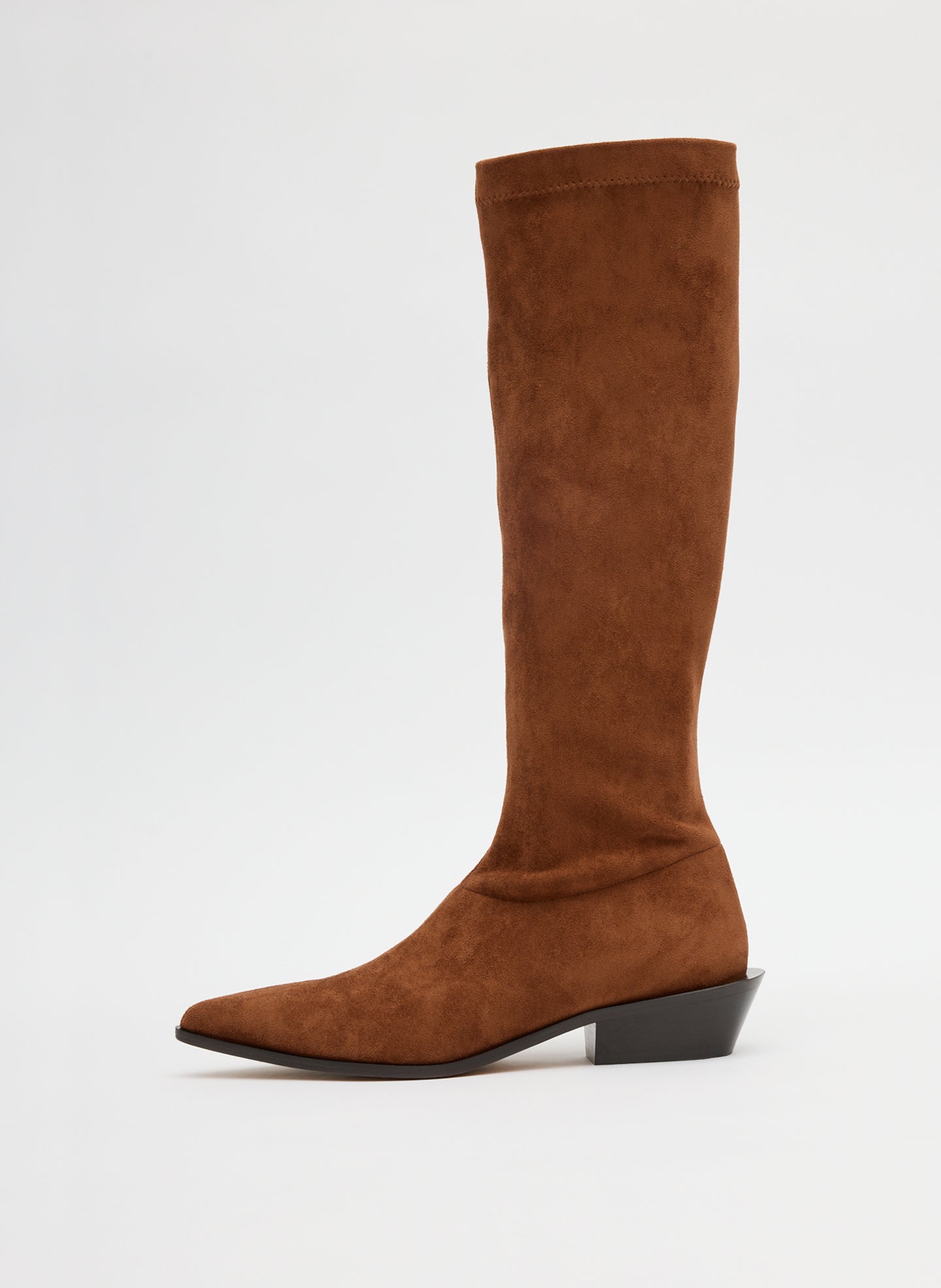 Tibi Faux Suede Bronson Boot - Narrow Calf