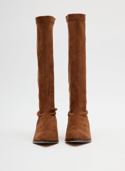 Tibi Faux Suede Bronson Boot - Narrow Calf
