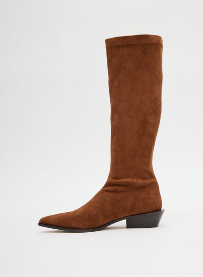 Tibi Faux Suede Bronson Boot - Narrow Calf