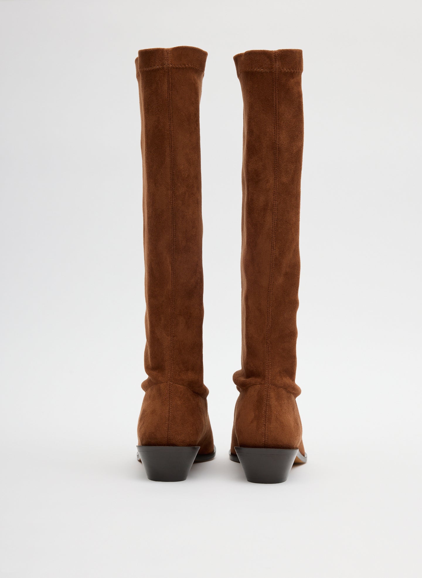 Tibi Faux Suede Bronson Boot - Narrow Calf