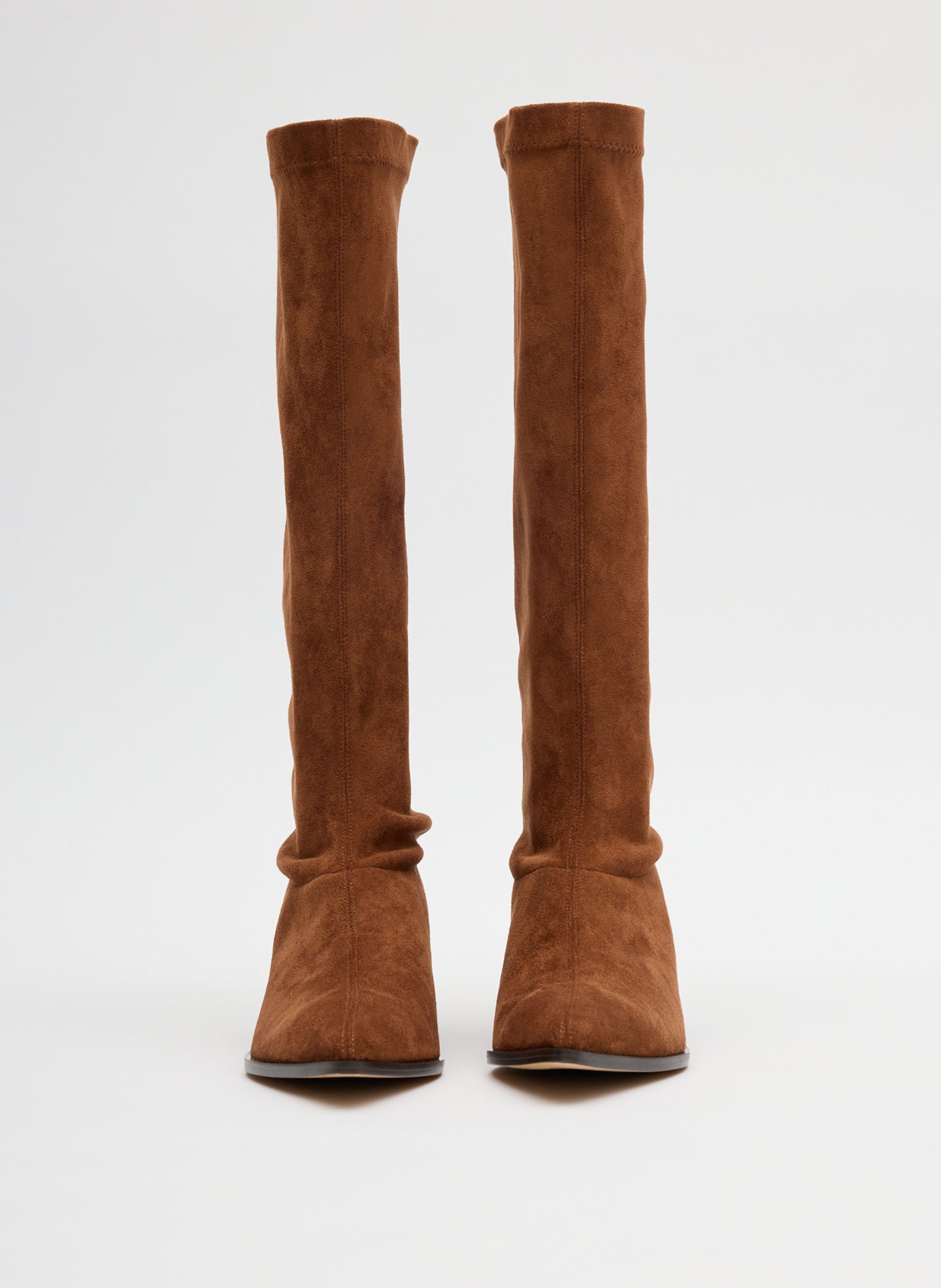 Tibi Faux Suede Bronson Boot - Regular Calf