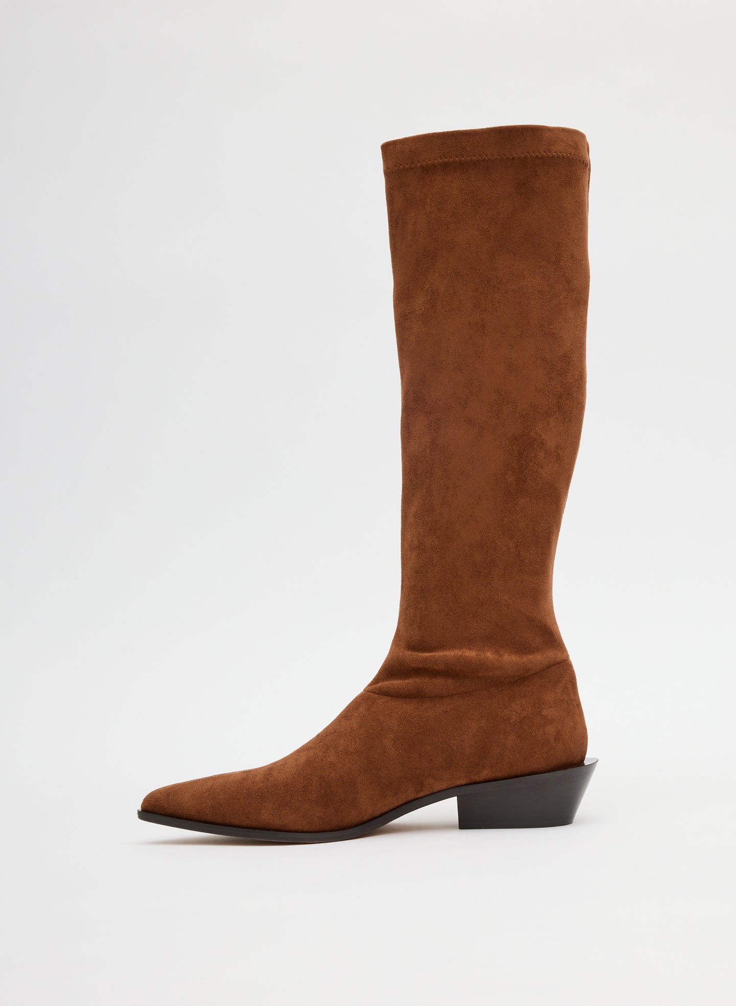 Tibi Faux Suede Bronson Boot - Regular Calf
