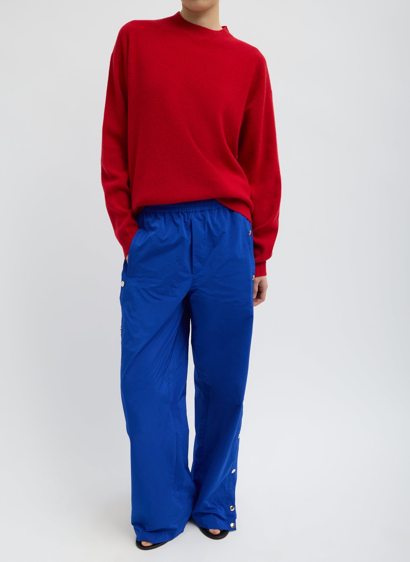 Tibi Anna Merino Wool Cut Out Racerback Pullover