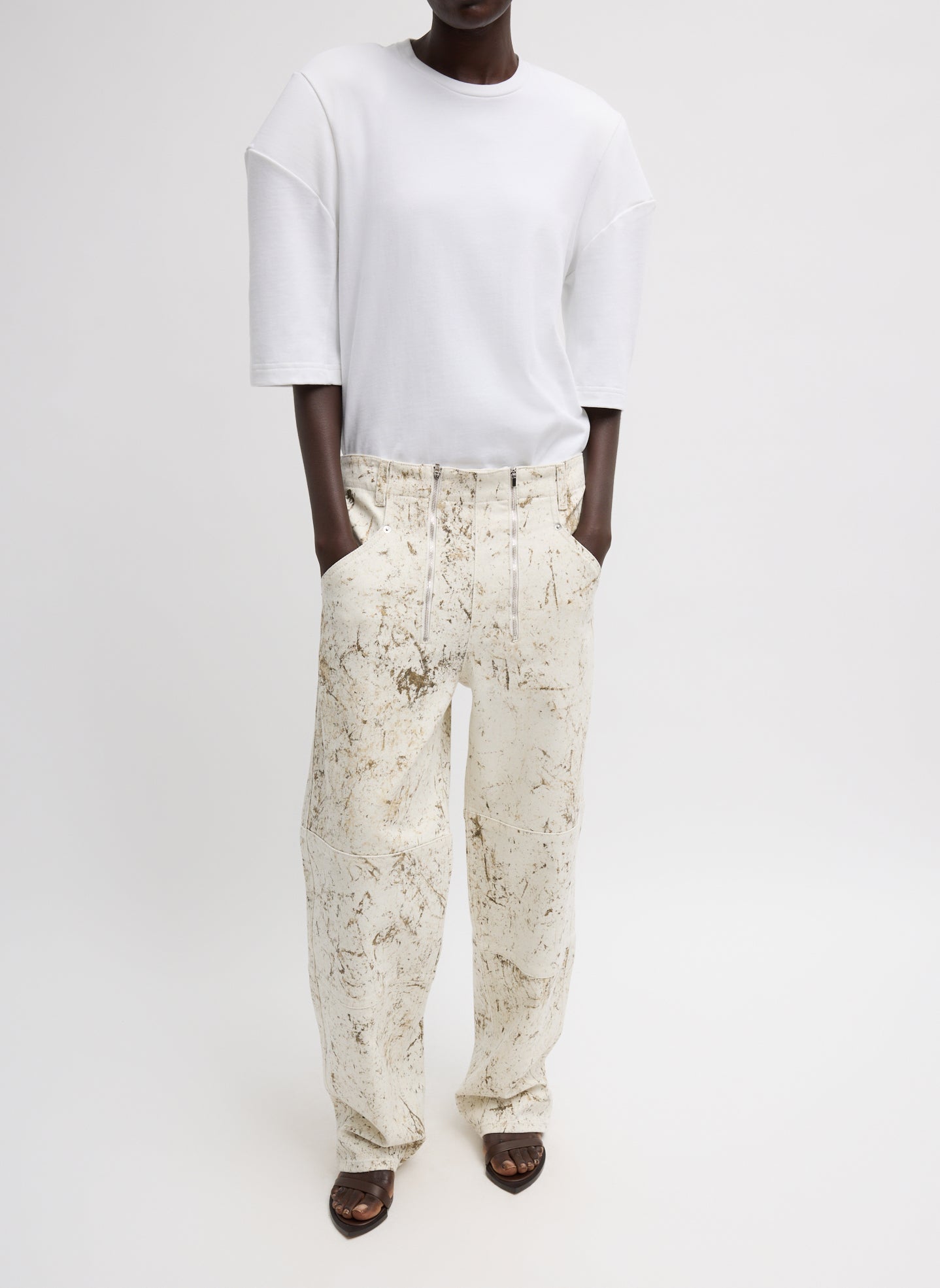 Tibi Perfect Hinged Sleeve T-Shirt