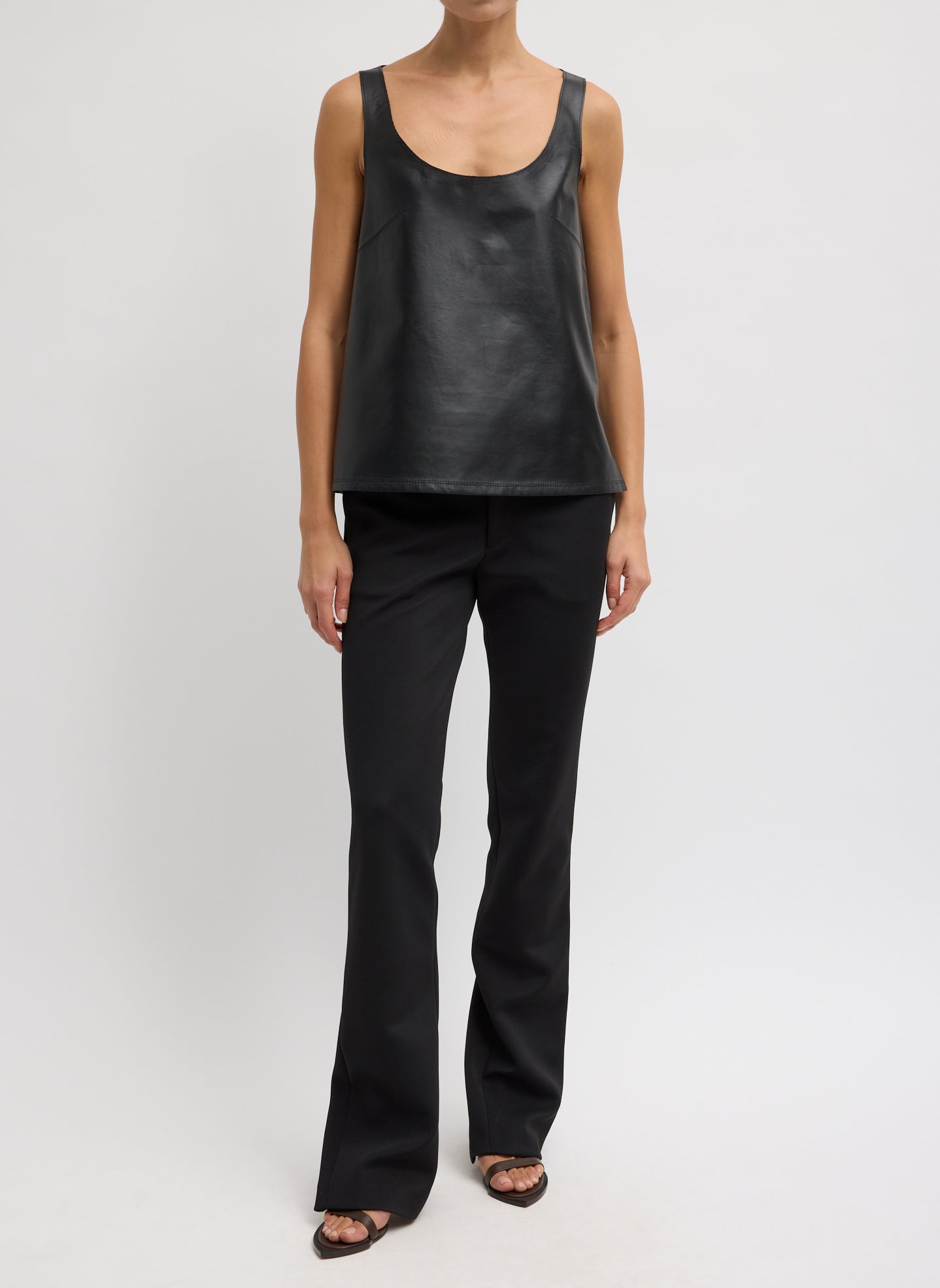 Tibi Light Weight Leather Tank Top