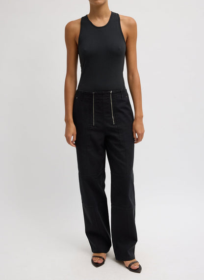 Tibi Crewneck Racerback Bodysuit