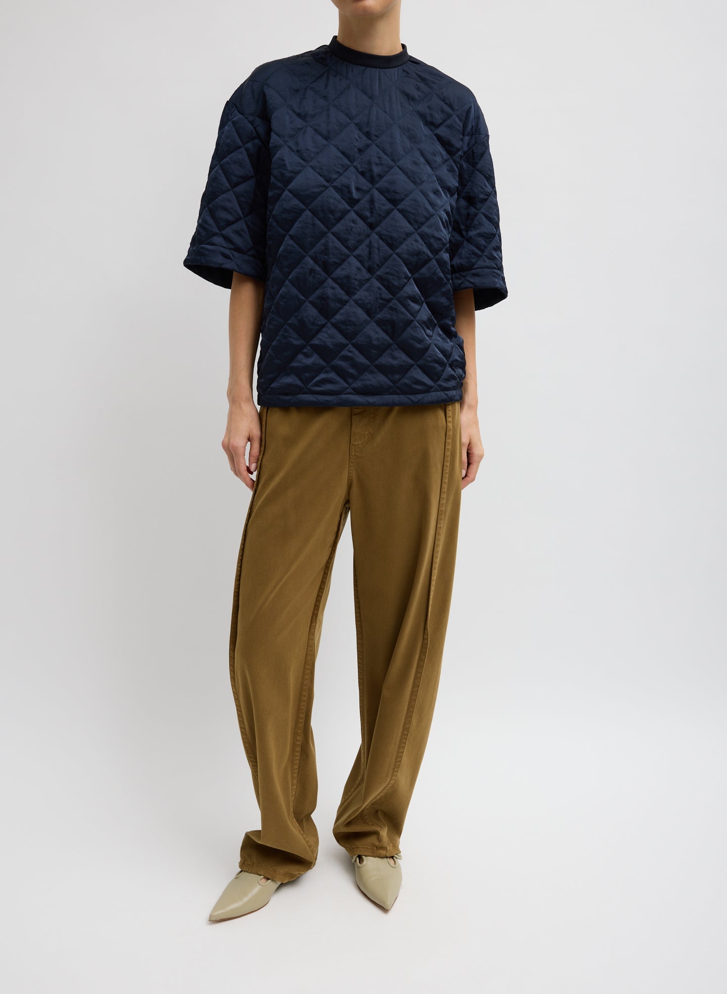 Tibi Cozy Quilting Anorak T-Shirt