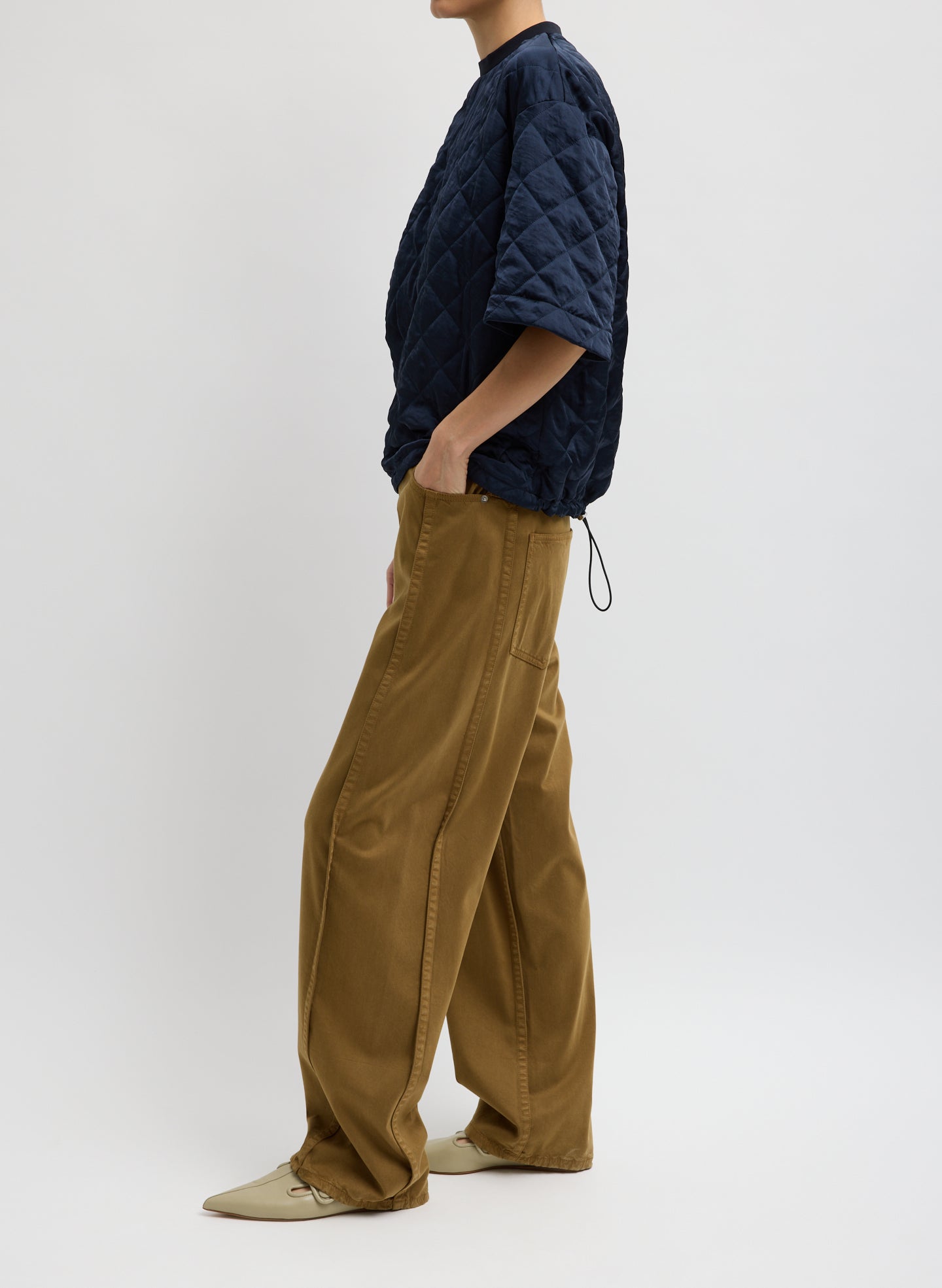Tibi Cozy Quilting Anorak T-Shirt