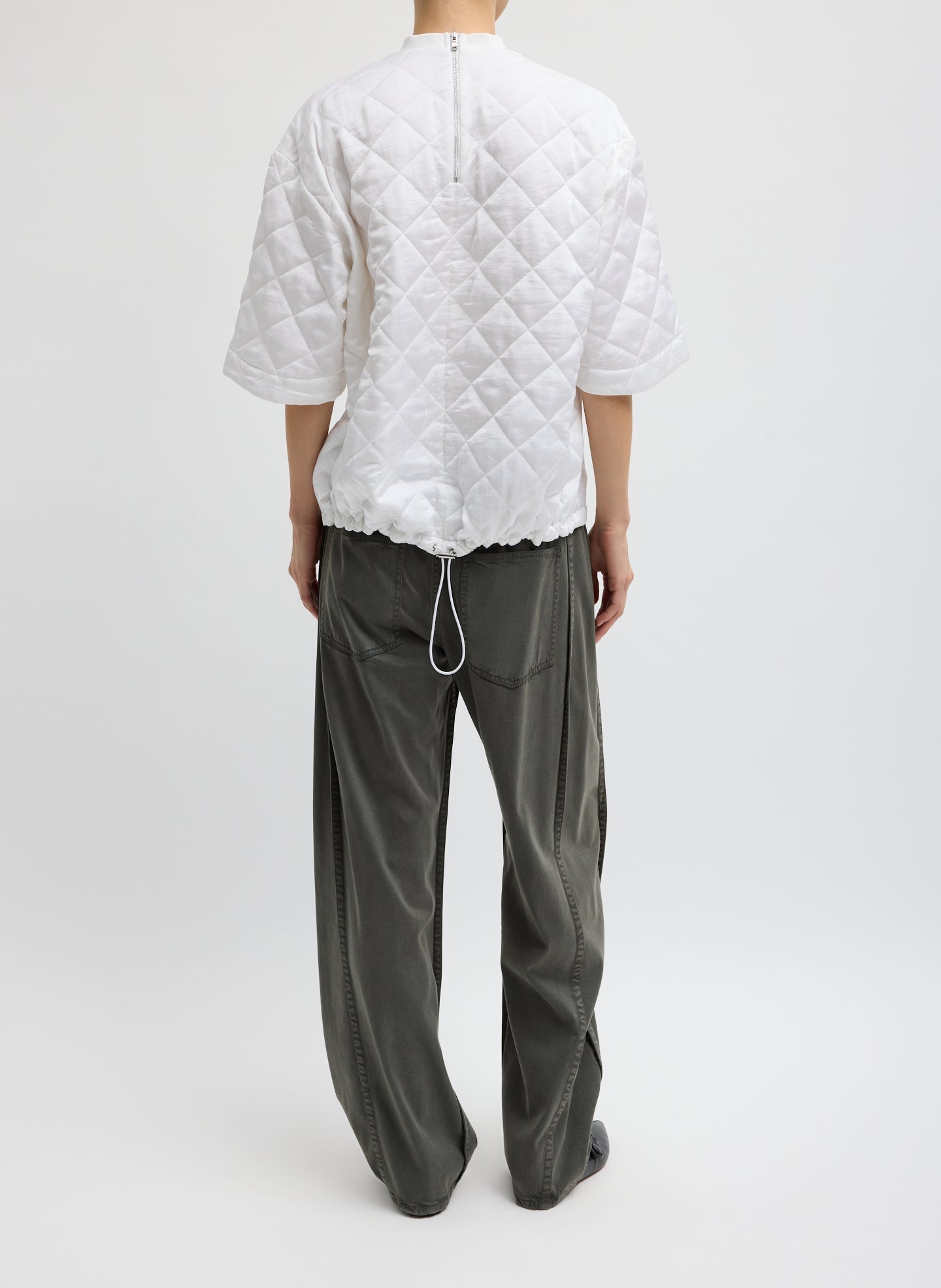 Tibi Cozy Quilting Anorak T-Shirt