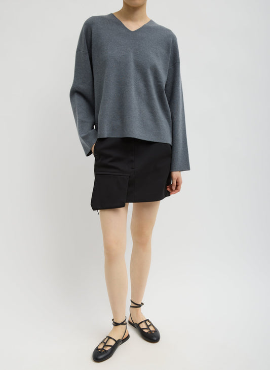 Tibi Compact Tech Knit Mini Skirt