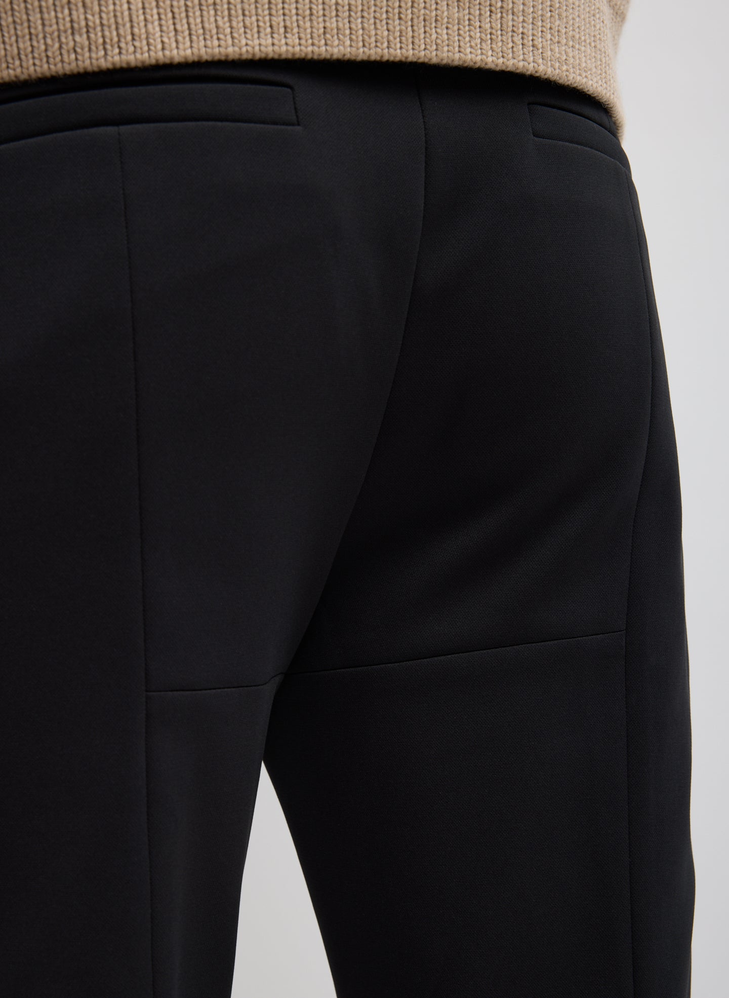 Tibi Compact Tech Knit Cropped Bootcut Pant